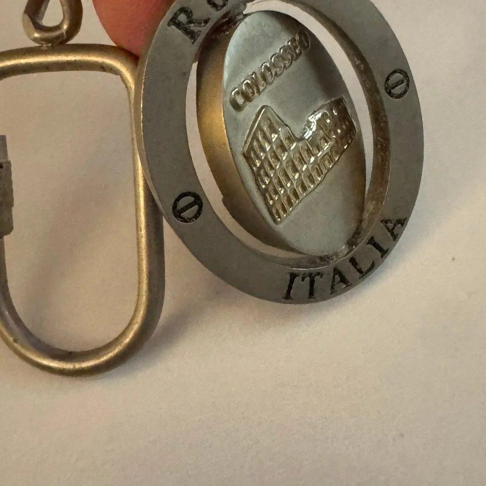 Roma Italia Keychain St Peters‎ Basilica Colosseo Landmark Travel Souvenir